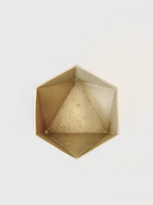 Brass Origami Bowl - Small