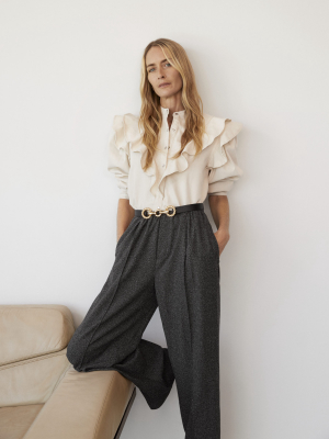 Pleat Detail Pants