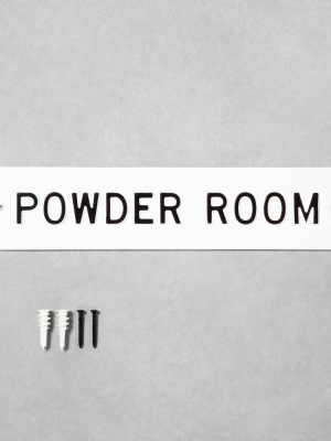Small 'powder Room' Wall Sign White/black - Hearth & Hand™ With Magnolia