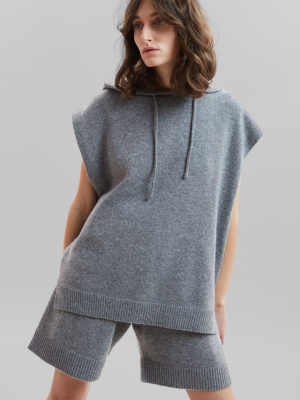 Juno Knit Lounge Shorts - Grey Melange
