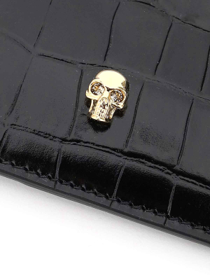 Alexander Mcqueen Skull Zipped Cardholder