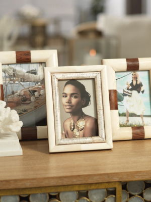 Kenya White Bone Photo Frame