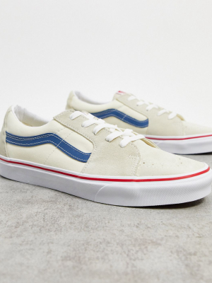 Vans Sk8-low Sneakers In White/navy