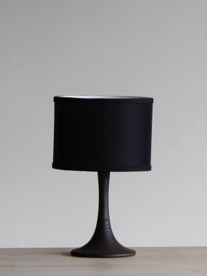 Trumpet Small Table Lamp - Dark Wash