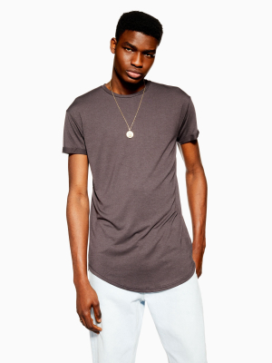 Brown Longline T-shirt