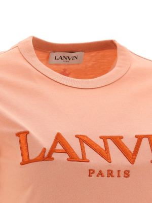 Lanvin Logo Embroidered T-shirt