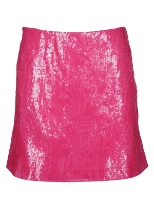 Alberta Ferretti Sequinned Mini Skirt