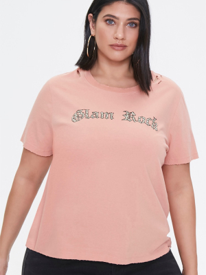 Plus Size Glam Rock Graphic Tee