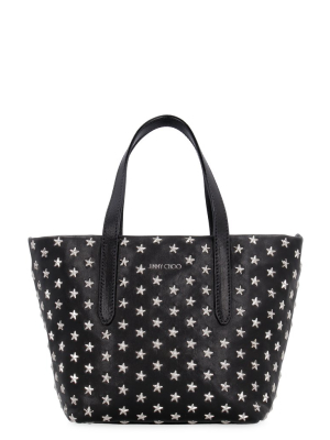 Jimmy Choo Allover Star Embellished Mini Sara Tote Bag