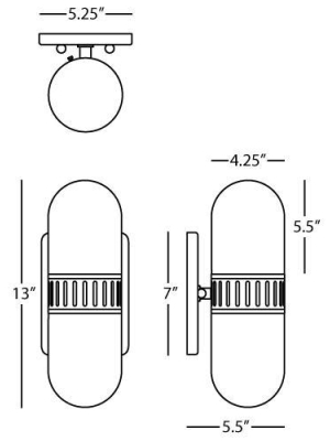 Rio Wall Sconce In Various Finishes