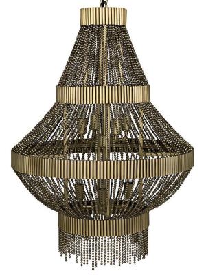 Noir Domo Gold Chandelier