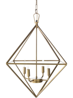 Bailee Prism Ceiling Lamp Brass