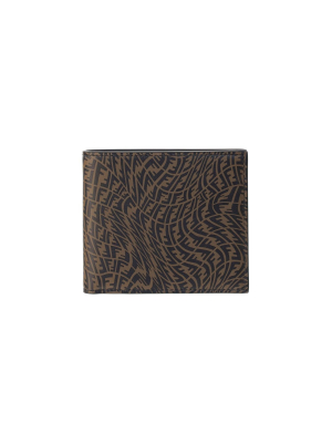 Fendi Ff Vertigo Pattern Print Bifold Wallet