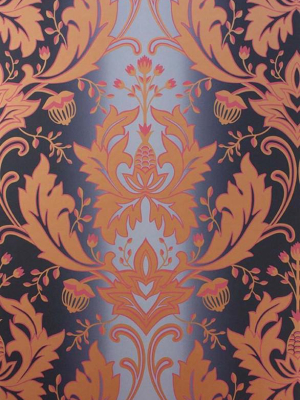 Viceroy Wallpaper In Ink, Pink, And Gold By Matthew Williamson For Osborne & Little