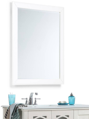 Mulberry Bath Vanity Decor Mirror White - Wyndenhall