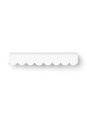 Decorative Wall Shelf - Cloud Island™ Metal Scalloped Shelf White