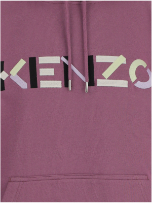 Kenzo Logo Embroidered Hoodie