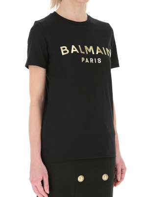 Balmain Logo Printed T-shirt