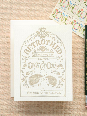 Betrothed Crest Card