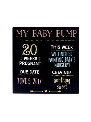 Pearhead Baby Bump Chalkboard - 13x10x10