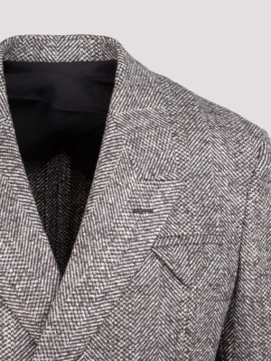 Bottega Veneta Chevron Double-breasted Blazer