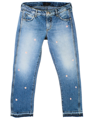 Alanui Star Appliqué Straight-leg Jeans