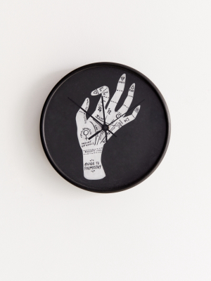 Cat Coquillette For Deny Palmistry Wall Clock
