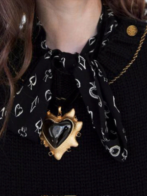 Black Heart Necklace