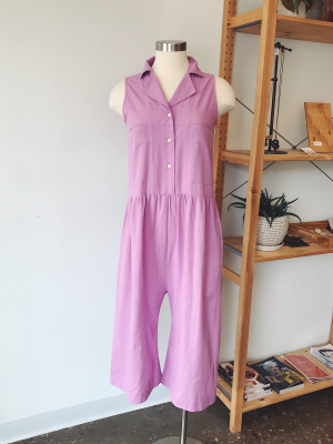 Violet Jumpsuit In Grape