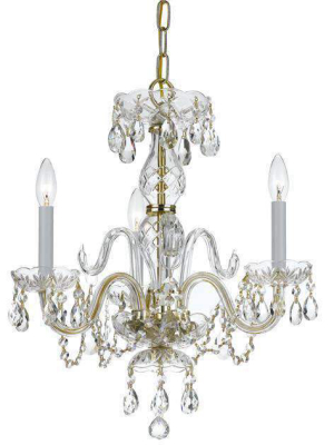 Traditional Crystal 3 Light Mini Chandelier