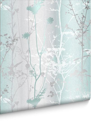 Wild Flower Wallpaper In Mint From The Exclusives Collection By Graham & Brown