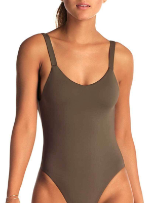 Vitamin A Leah One Piece Bodysuit In Wildwood 76m Wil