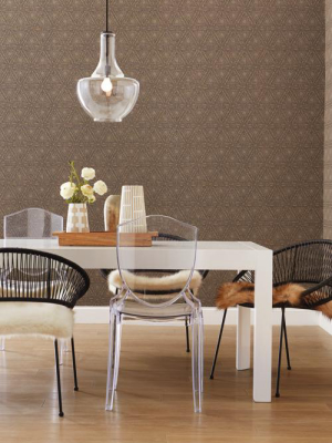 Norse Tribal Wallpaper In Brown And Beige From The Norlander Collection By York Wallcoverings