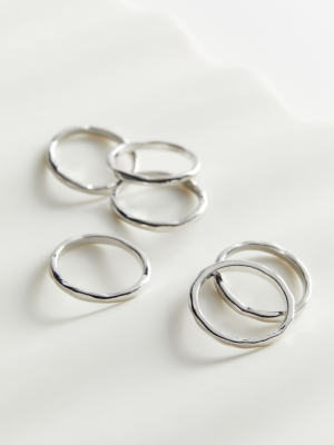 Hammered Ring Set