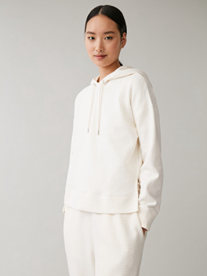 Organic Cotton Waffle-knit Hoodie