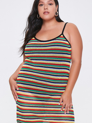 Plus Size Netted Cami Dress