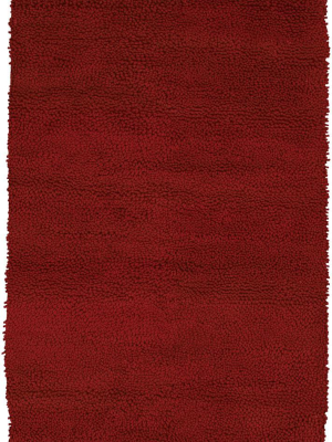 Strata Collection Hand-woven Area Rug In Deep Red