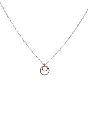 Double Circle Thin Necklace