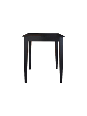 Tapered Leg Pub Table Wood/black - Crosley