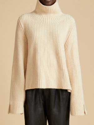 The Molly Sweater In Custard