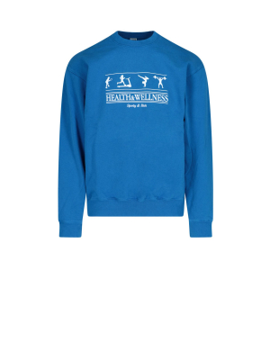 Sporty & Rich Logo Print Crewneck Sweatshirt