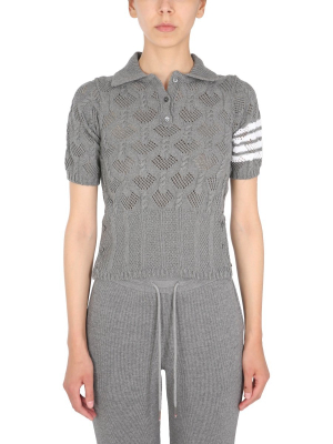 Thom Browne Knitted Polo Shirt