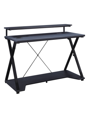 Checkpoint Gaming Desk Black - Osp Home Furnishings