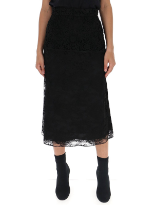 Prada Lace Midi Skirt