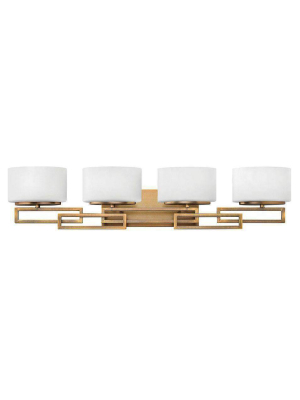 Bath Lanza Bath Four Light Brushed Bronze