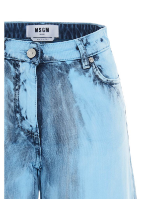 Msgm Acid-effect Jeans