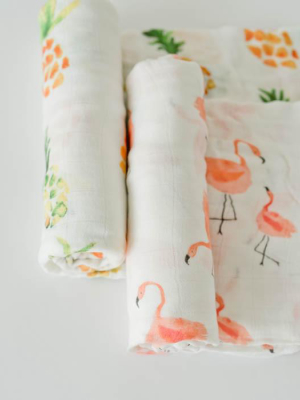 Deluxe Muslin Swaddle Blanket Set - Pink Ladies