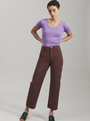 Pennon Pant In Clay Chino Twill By Rachel Comey