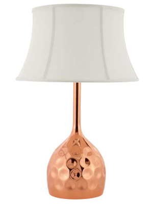 Dimple Rose Gold Table Lamp