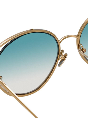 Linda Farrow 680 C8 Cat Eye Sunglasses